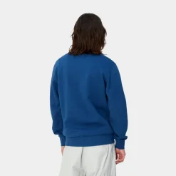 Online Script Broderi Sweatshirt | Aeldre Mænd Sveder