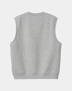 Hot Script Vest Sweatshirt | Gra Lyng Mænd Sveder