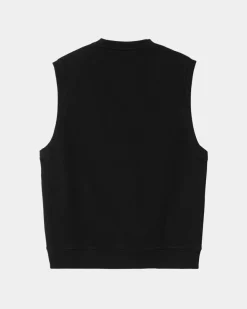 Best Sale Script Vest Sweatshirt | Sort Mænd Sveder