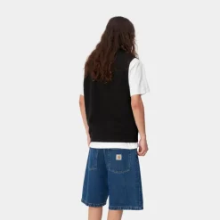 Best Sale Script Vest Sweatshirt | Sort Mænd Sveder