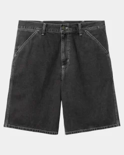 Outlet Simple Short - Denim | Sort (Heavy Stone Vask) Mænd Denim