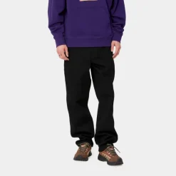 Flash Sale Single Knee Bukser - Denim | Sort (Stiv) Mænd Bukser