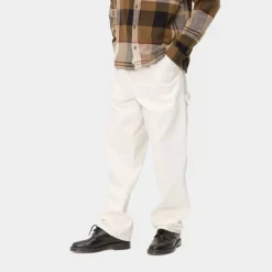 Store Single Knee Pant - Denim | Hvid (Skyllet) Mænd Denim