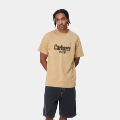 Outlet Spree Halvtone T-Shirt | Stovet Hamilton Brown Mænd T-Shirts Og Poloer