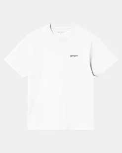 Sale T-Shirt Med Tekstbroderi Til Kvinder | Hvid Kvinder T-Shirts