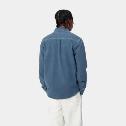 Shop Weldon Skjorte | Bla (Heavy Stone Vask) Mænd Denim